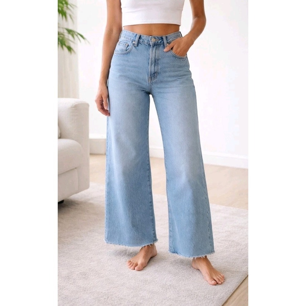 Citizens of Humanity Gaucho High Rise Wide Leg Jeans Light Wash Women's Size 27